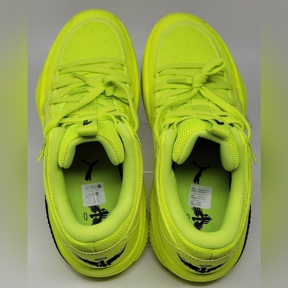Puma Court Rider 1 LaMelo Ball Basketball Shoes Yellow 376512‑01 Men Size 8 New - Picture 9 of 10